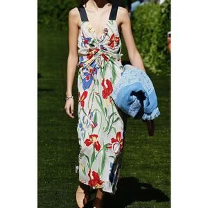 Tory Burch Painted Iris Clarissa Dress Sz 2